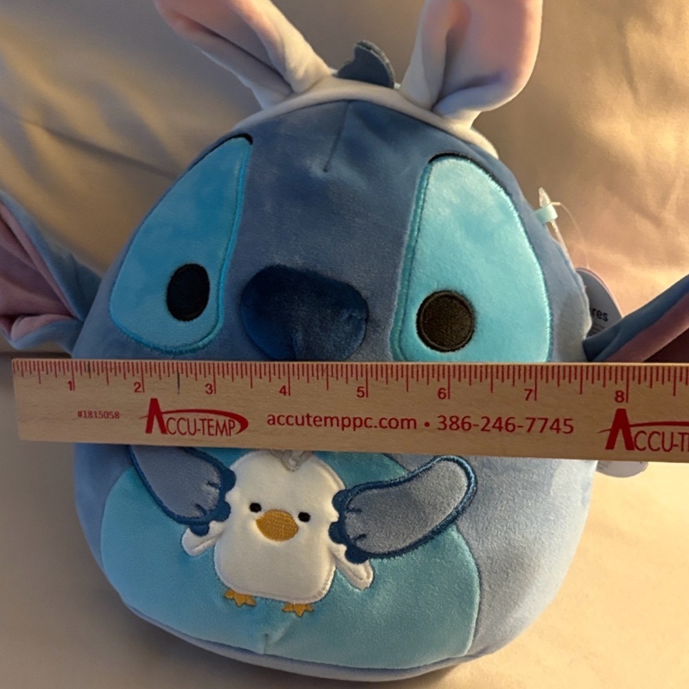 NWT Disney Squishmallows Easter Bunny Stitch 2024 Holiday Plush Toy 9" - Picture 13 of 13